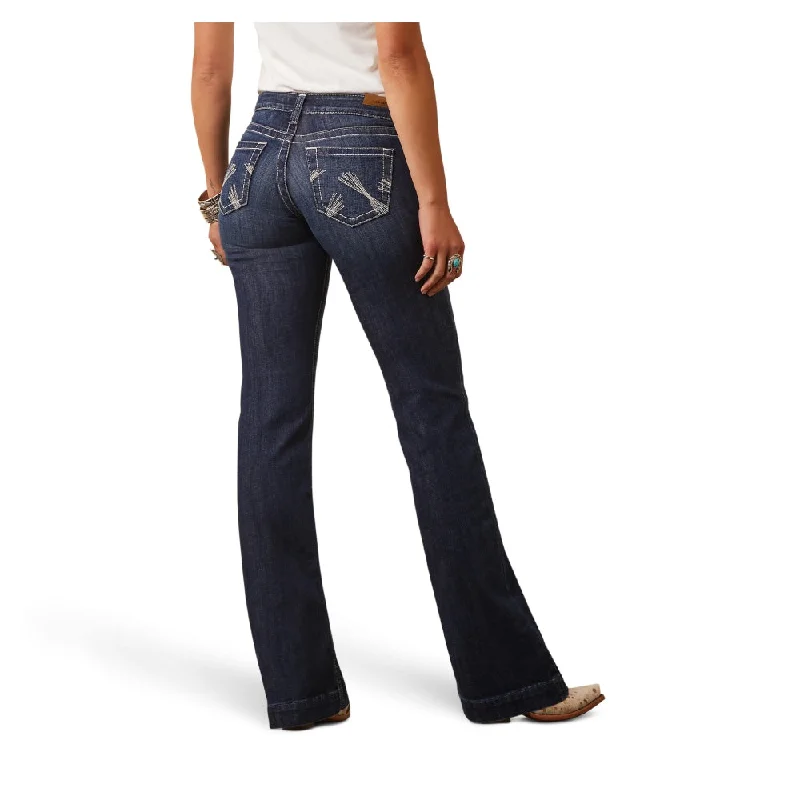 10045403 Ariat Women's Camila Mid Rise Trouser Jean - Midnight Trousers Polka Dot Cute 10045403 Ariat Women's Camila Mid Rise Trouser Jean - Midnight Trousers Polka Dot Cute