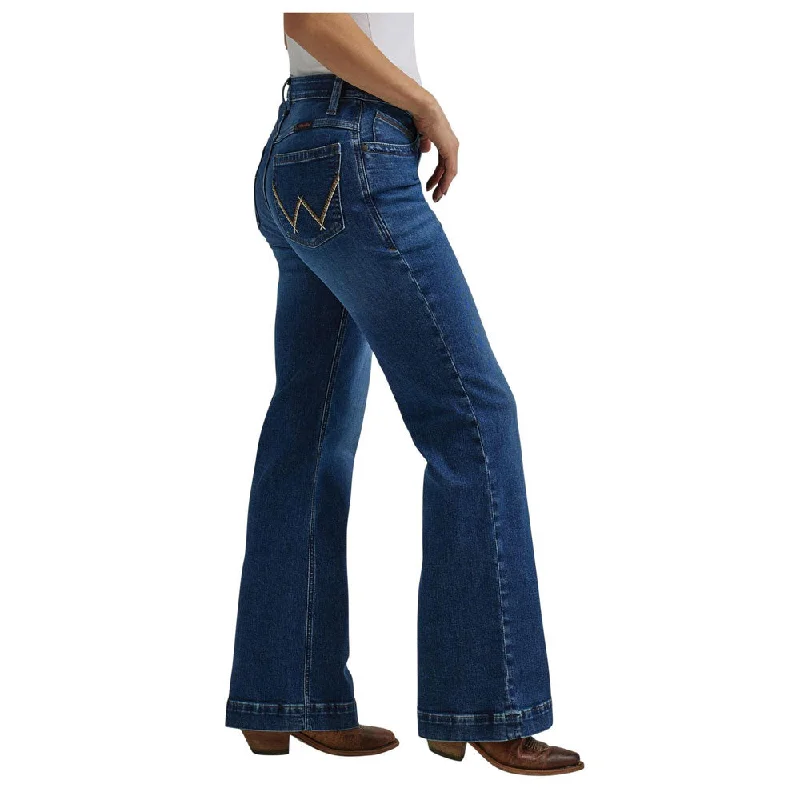 112344945 Wrangler Women's The Ultimate Riding Jean Mid Rise Willow Trouser - Parker Trousers Palazzo Wide Leg 112344945 Wrangler Women's The Ultimate Riding Jean Mid Rise Willow Trouser - Parker Trousers Palazzo Wide Leg