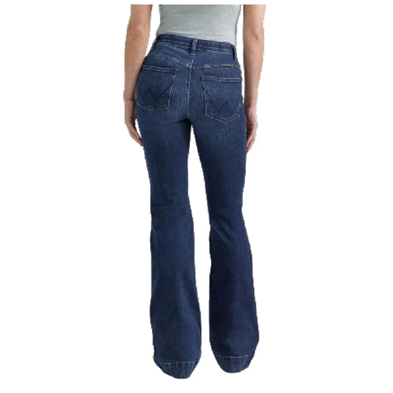 112352986 Wrangler Women's Ultimate Riding Willow Mid Rise Trouser Jean - Sloane Trousers Striped Patterned 112352986 Wrangler Women's Ultimate Riding Willow Mid Rise Trouser Jean - Sloane Trousers Striped Patterned