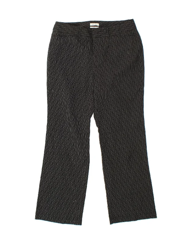 DOCKERS Womens Casual Trousers US 8 Medium W28 L28 Black Pinstripe Trousers Custom Made DOCKERS Womens Casual Trousers US 8 Medium W28 L28 Black Pinstripe Trousers Custom Made