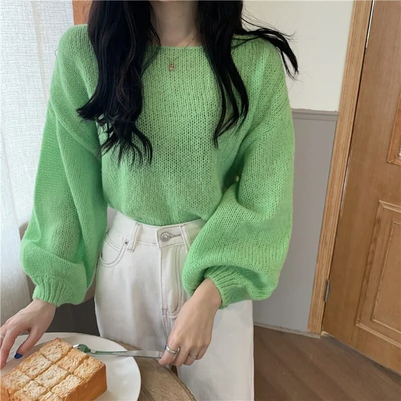 DressBetty - Knitted Sweaters Woman Colorblock Pull Femme Long Sleeve Crop Top Sweater Women Winter Clothes Korean Fashion Striped Floral Plaid DressBetty - Knitted Sweaters Woman Colorblock Pull Femme Long Sleeve Crop Top Sweater Women Winter Clothes Korean Fashion Striped Floral Plaid