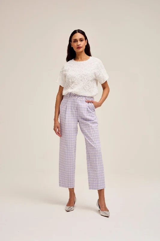 Lahti Trousers in Purple Trousers Essential Wardrobe