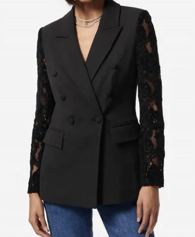 The Preloved Lucero Blazer In Black Women's Print Jacket