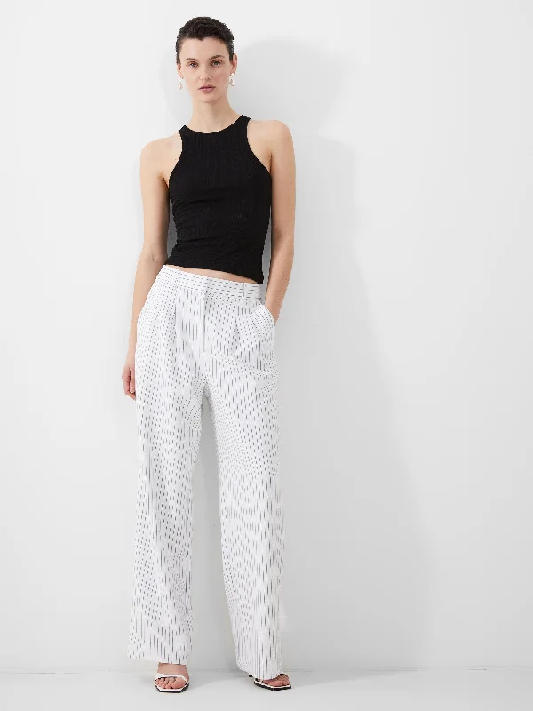 Whisper Pinstripe Trousers Trousers Business Professional