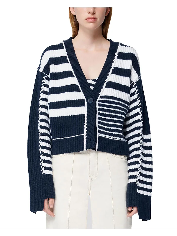 Adara Womens Wool Blend Ribbed Cardigan Sweater Front Pockets Side Pockets Patch Pockets Adara Womens Wool Blend Ribbed Cardigan Sweater Front Pockets Side Pockets Patch Pockets