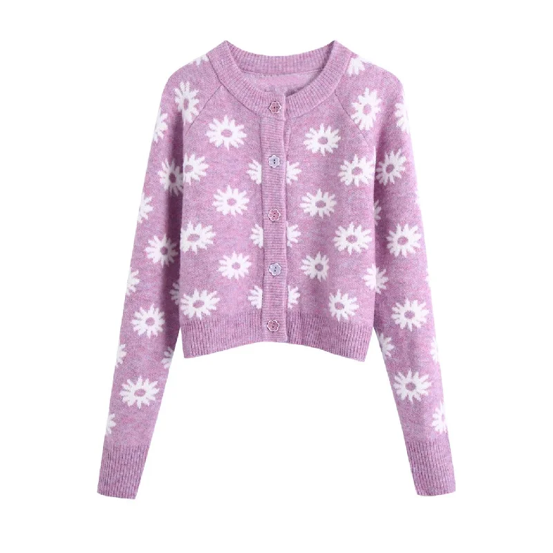 Autumn flower-shaped decorative women's cardigan 1351 Wool Cardigan Cotton Cardigan Cashmere Cardigan Autumn flower-shaped decorative women's cardigan 1351 Wool Cardigan Cotton Cardigan Cashmere Cardigan