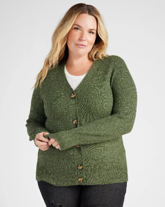 Plus Size Blouson Sleeve V-Neck Cardigan Beaded Cardigan Sequined Faux Fur