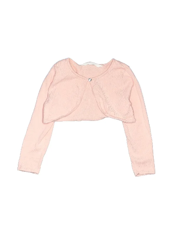 Cardigan Solid Color Striped Floral Print