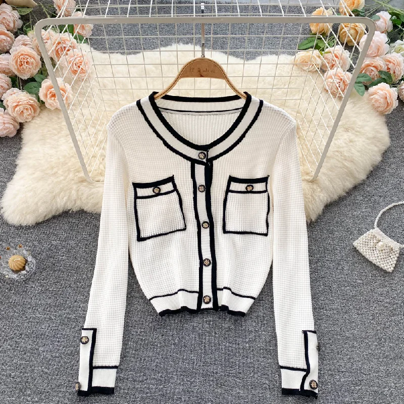 Cute knitted cardigan tops knitted cardigan sweater  1486 Casual Formal Business