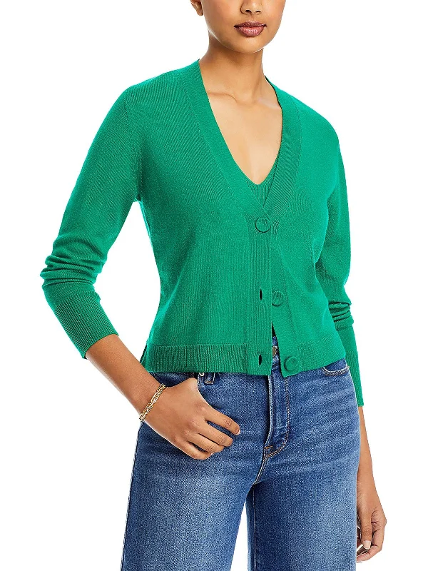 Florence Womens Wool Layered Cardigan Sweater Lightweight Heavyweight Midweight