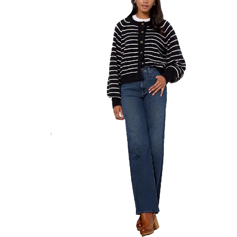 Kesia Womens Wool Blend Button Front Cardigan Sweater Layered Multi-layer Single Layer