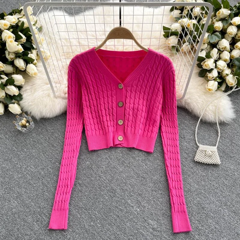 Knitted cardigan, western style coat, female V Neck Sweater Coat 1610 Terry Terry Cloth Terry Knit Knitted cardigan, western style coat, female V Neck Sweater Coat 1610 Terry Terry Cloth Terry Knit