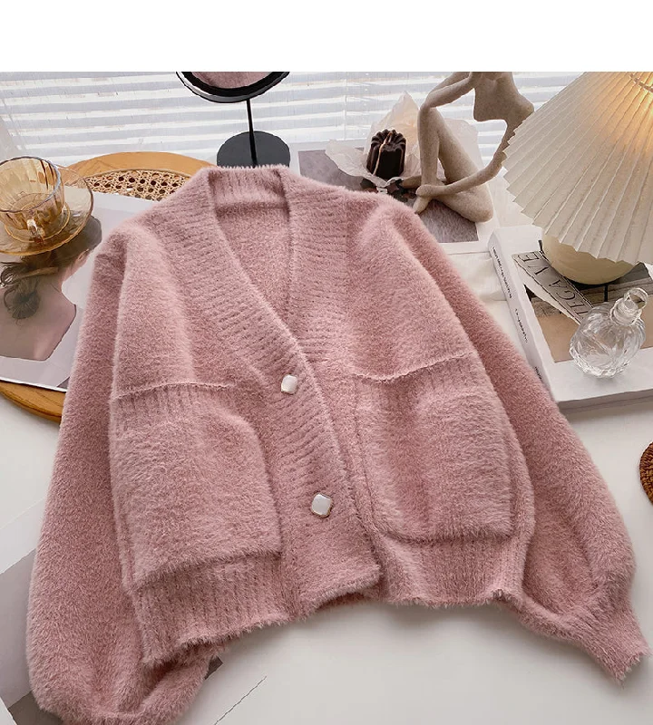 Loose design imitation mink coat cardigan 6073 Satin Fabric Silk Fabric Chiffon Fabric Loose design imitation mink coat cardigan 6073 Satin Fabric Silk Fabric Chiffon Fabric