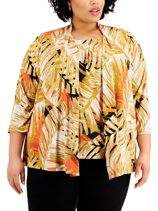 Plus Womens Office Open Front Cardigan Sweater Fleece Fabric Down Fabric Feather Fabric Plus Womens Office Open Front Cardigan Sweater Fleece Fabric Down Fabric Feather Fabric