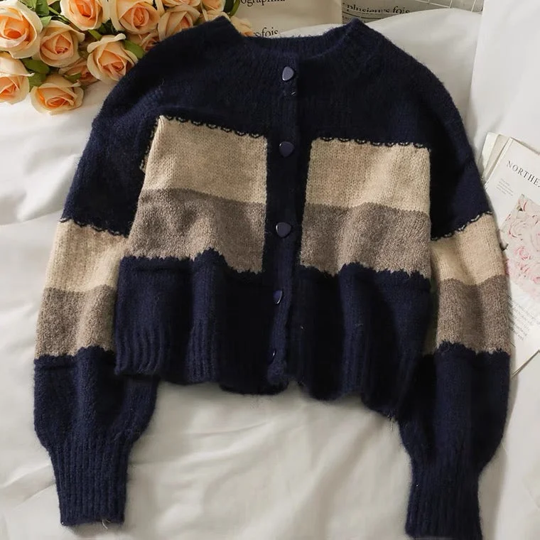 Short long sleeve single breasted knit, cardigan patchwork color sweater 1447 Velvet Chenille Corduroy Short long sleeve single breasted knit, cardigan patchwork color sweater 1447 Velvet Chenille Corduroy
