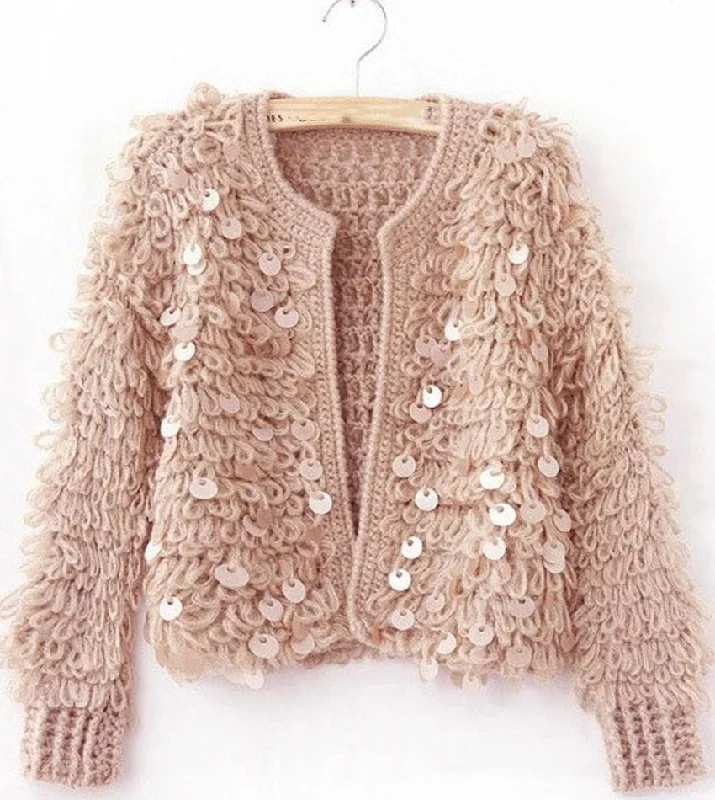 Stylish sequin cardigan sweater  146 Stylish Fashionable Trendy