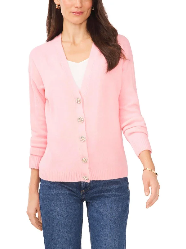 Womens Button Down V Neck Cardigan Sweater Asymmetrical,ymmetric Pencil Cardigan