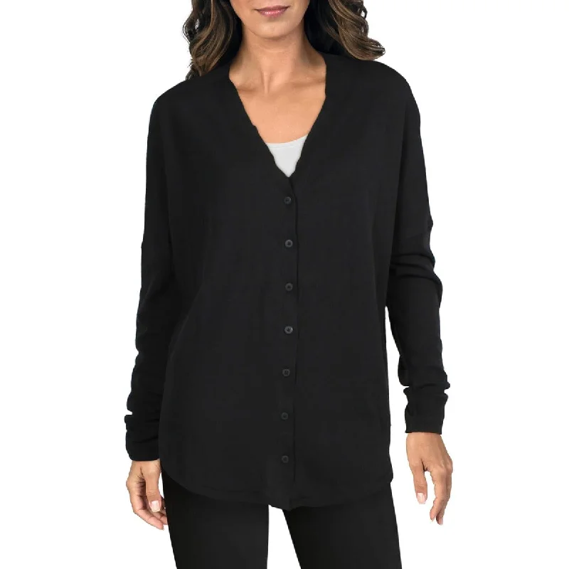 Womens Knit V Neck Cardigan Sweater Boxy Cardigan Fitted Cardigan A-Line