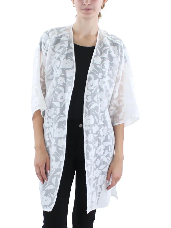 Womens Oversized Side Slit Cardigan Sweater Zippered Front Buttoned Front Snap Front Womens Oversized Side Slit Cardigan Sweater Zippered Front Buttoned Front Snap Front