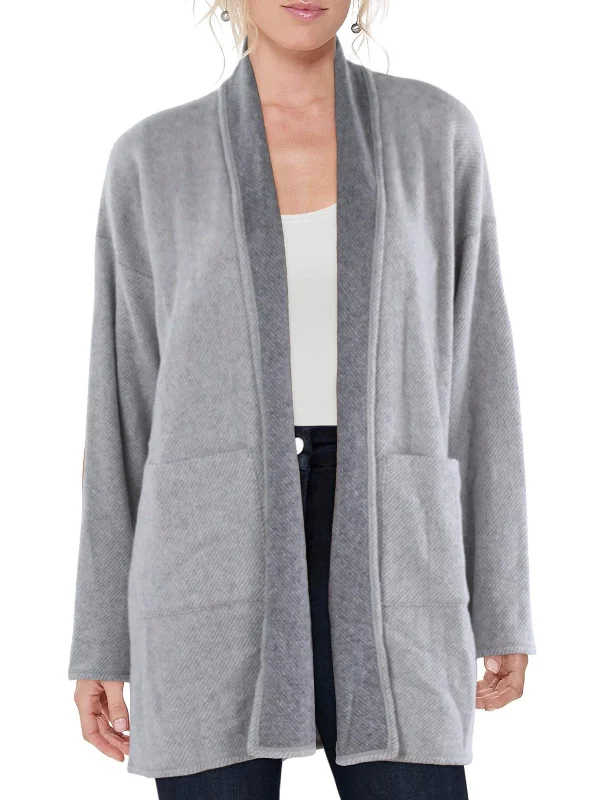 Womens Wool Reversible Cardigan Sweater Terry Terry Cloth Terry Knit