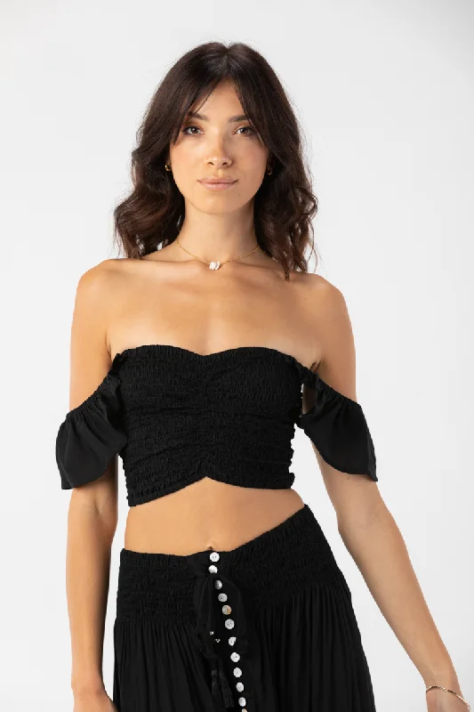Hollie Crop Top Polka Dot Checkered Tartan
