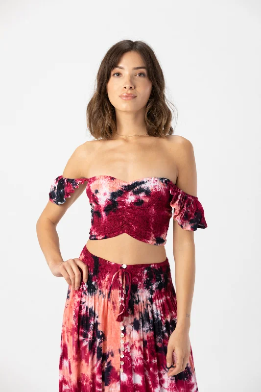 Hollie Crop Top Hooded Caped Shawl Collar