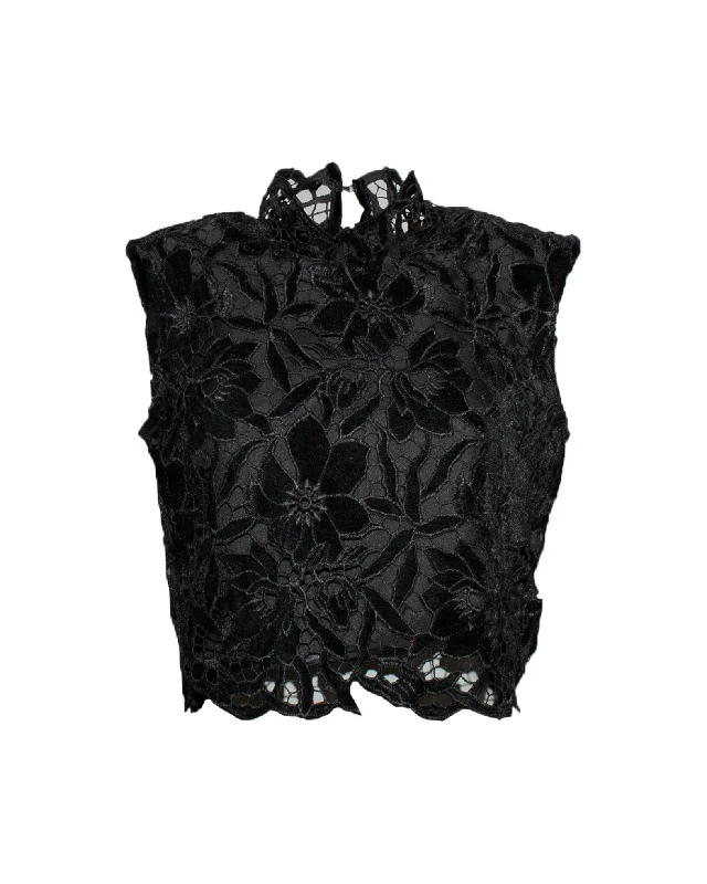 NOIR crop top Sequined Glittery Shiny