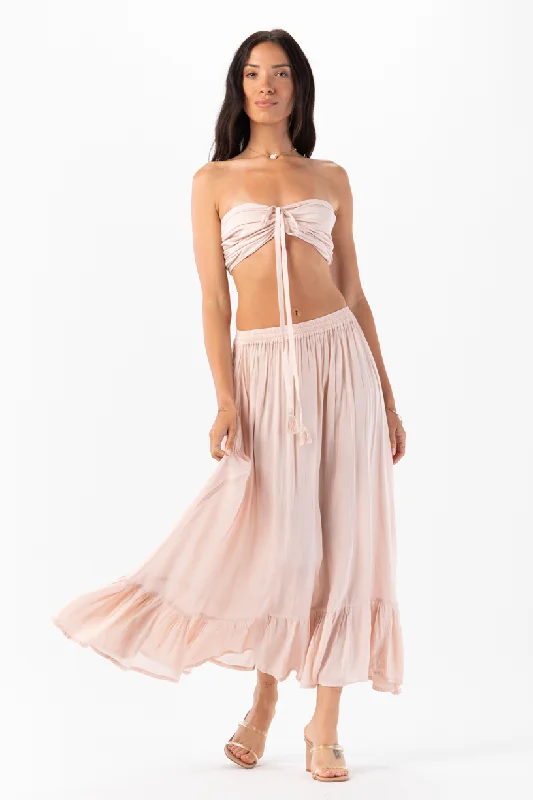 Palma Crop Top Terry Blend Velvet Blend Canvas Blend